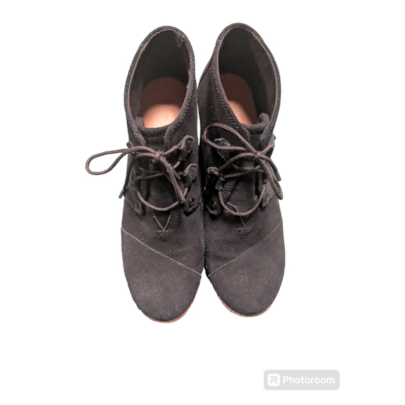Women's TOMS Boots, Black, Size 10 - Picture 2 of 5